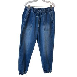 Laurie Felt Los Angeles Daisy Denim Jogger Pants